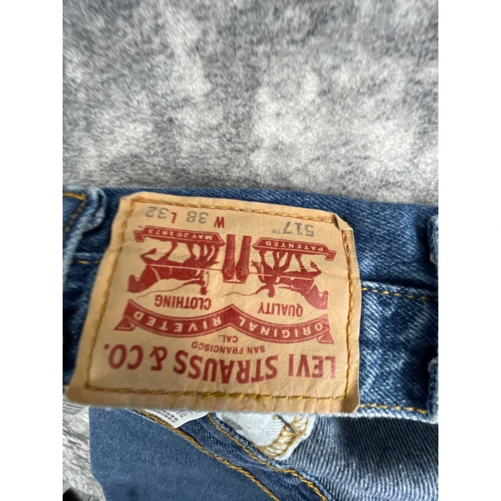Levi's Mens 38 x 32 517 Boot Cut Jeans Dark Blue Western Workwear